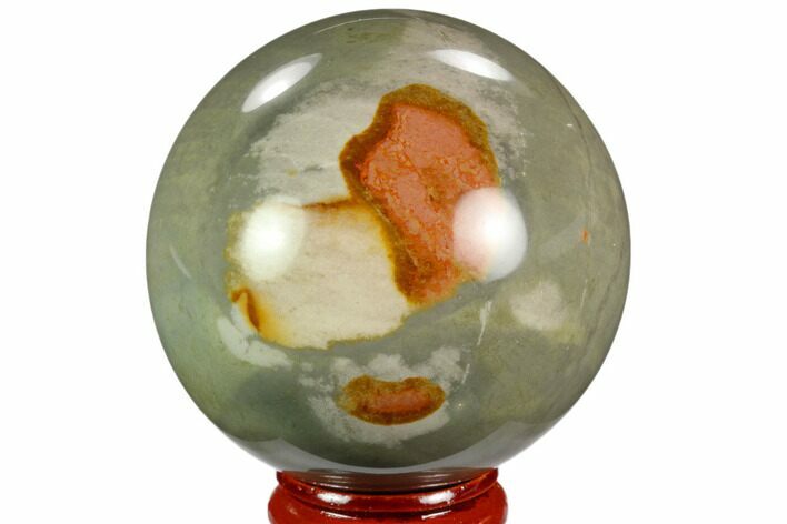 Polished Polychrome Jasper Sphere - Madagascar #124150